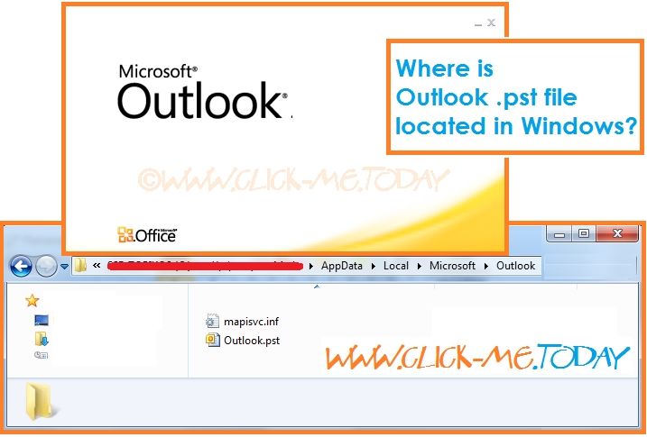 location of outlook files in windows 10